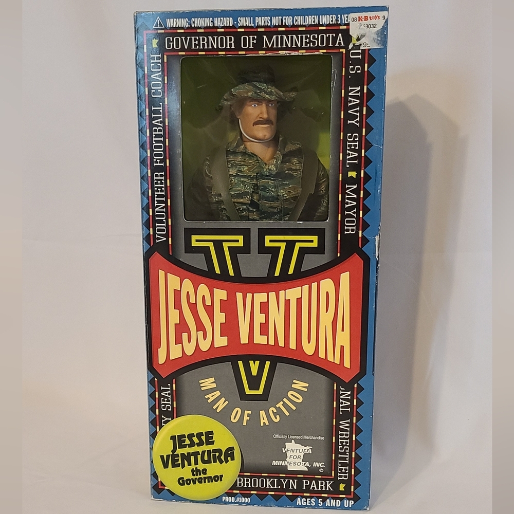 Jesse Ventura The Governor Man Of Action Doll 1999